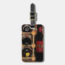Botellas de vino etiqueta para maleta