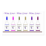 BOTELLAS DEL VINO LOVER_6 PLANTILLAS DE TARJETAS PERSONALES