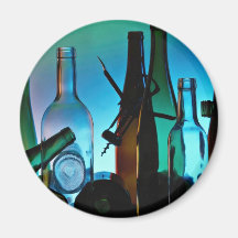 Botellas vacías atractivas imanes  