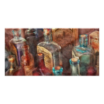 Boticario - una serie de botellas tarjetas fotograficas 