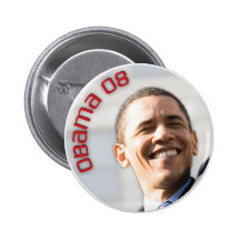 Botón 2008 de la foto de Obama 61011 Pin