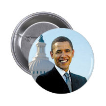 Botón 2012 de la campaña de la foto de Barack Obam Pin