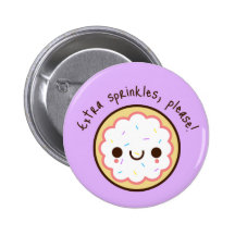 Botón adorable de la galleta de azúcar de Kawaii Pins