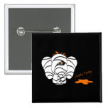 Botón afortunado de Halloween del elefante del meñ Pins