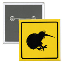 Botón amonestador del kiwi pins