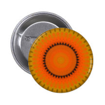Botón anaranjado del caleidoscopio pins