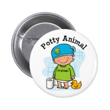 Botón animal insignificante del muchacho pin