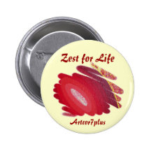 Botón - ánimo del resplandor para la vida pins