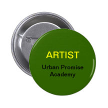Botón, artista, academia urbana de la promesa pin