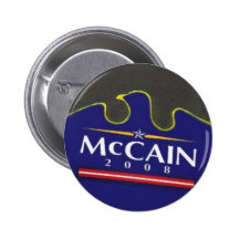 Botón azul de McCain Eagle Pin
