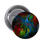 Botón azul del arte abstracto de la génesis (redon