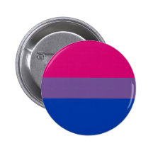 Botón bisexual de la bandera del orgullo