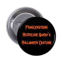 Botón chistoso con respecto a Frankenstorm Pin