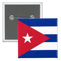 Botón con la bandera de Cuba Pins