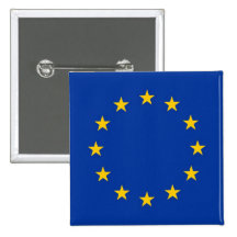 Botón con la bandera de la unión europea