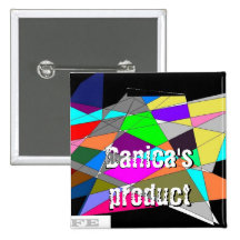 Botón cuadrado pins