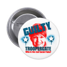 Botón culpable de Troopergate Sarah Palin Pins