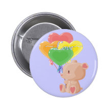 Botón de amor de Teddybear Pin