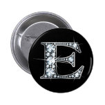 Botón de Bling del diamante de "E" botones