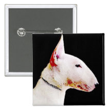 Botón de bull terrier pin