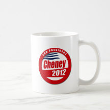 Botón de Cheney 2012 Tazas