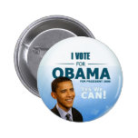 Botón de Demócrata Barack Obama Pin