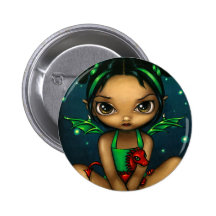 Botón de "Dragonling verde" Pin