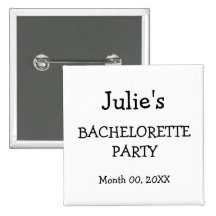 Botón de encargo del fiesta de Bachelorette Pin