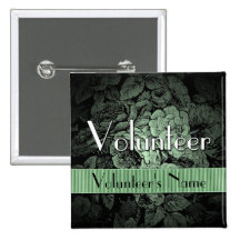 Botón de encargo del jardín: Voluntario Pins