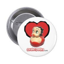 Botón de goma del pato de Betty Boop Pins