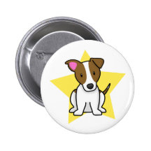 Botón de Jack Russell Terrier de la estrella de Ka