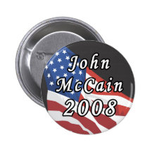 Botón de John McCain 2008 Pins
