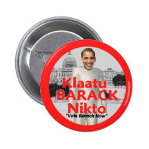 Botón de Klaatu Barack Pin