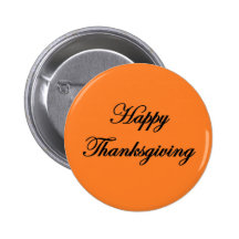 Botón de la "acción de gracias feliz" pin