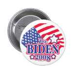 Botón de la bandera de Joe Biden 2008 Pins