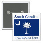 Botón de la bandera del Carolinian del sur Pin