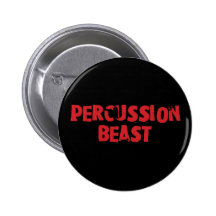 Botón de la bestia de la percusión pin