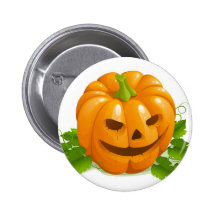 Botón de la calabaza de Halloween Pin