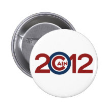 Botón de la campaña de Caín 2012 Pin