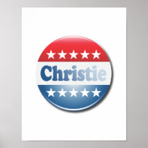 BOTÓN DE LA CAMPAÑA DE CHRISTIE POSTER