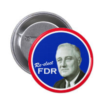 Botón de la campaña del FDR Pins