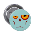 Botón de la cara larga del zombi pins