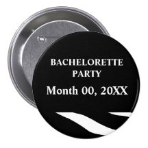 Botón de la cebra del fiesta de Bachelorette Pins