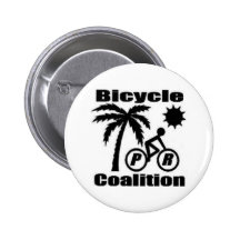 Botón de la coalición de la bicicleta de Puerto Ri Pins