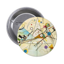 Botón de la composición VIII de Kandinsky Pin