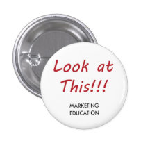 Botón de la educación de márketing pin