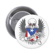 Botón de la estrella de Puerto Rico Pins