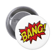 Botón de la explosión del super héroe de los cómic pin