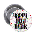 Botón de la Feliz Año Nuevo Pin