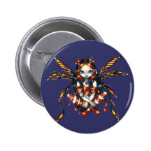 "Botón de la hada de la noche estrellada" Pin